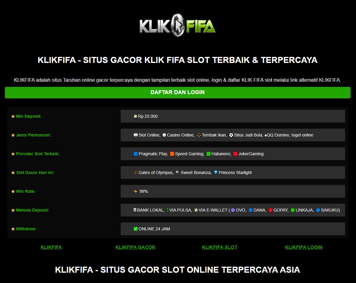 klikfifa, klik fifa, klikfifa gacor, klikfifa slot, klikfifa asia, daftar klikfifa, link alternatif klikfifa, login klikfifa, link klikfifa, situs klikfifa